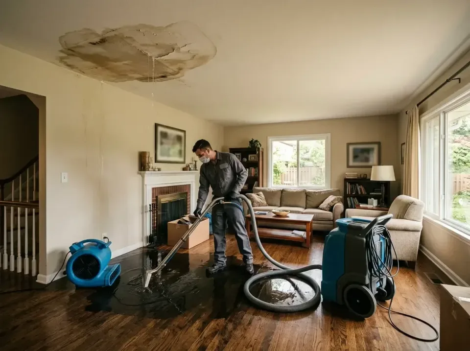 attic-pipe-burst-ceiling-drip-008 — frequently asked questions, Water Damage Restoration & Carpet Care in Sterling, IL
